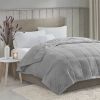 Reversible HeiQ Smart Temperature Down Alternative Blanket- Gray King