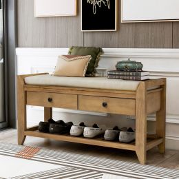 Old Pine Shoe Storage Bench