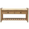 Old Pine Shoe Storage Bench