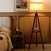 Tripod Wood Floor Lamp